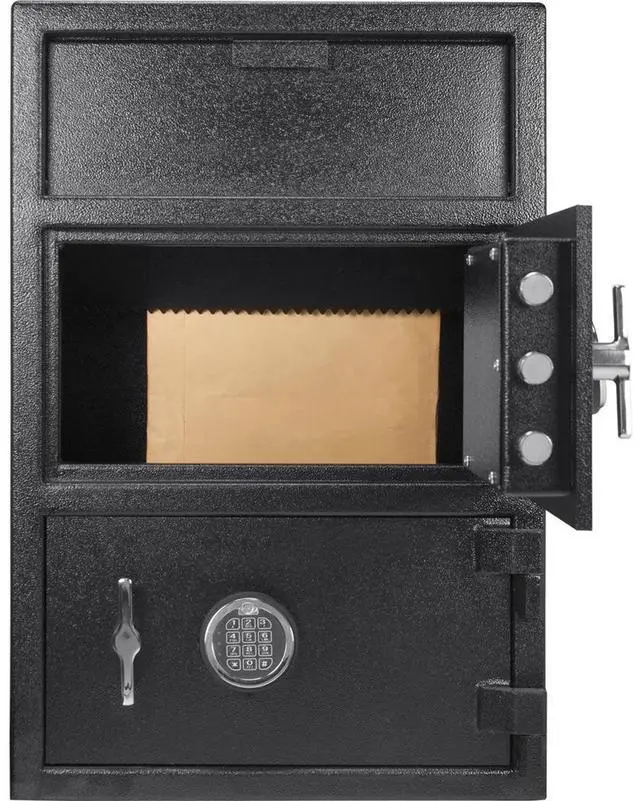 Alt view image 3 of 5 - Barska 1.6/2 Cubic Foot Two Lock Keypad Depository Safe