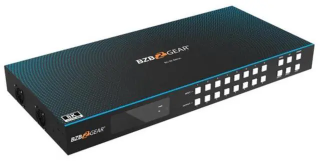Alt view image 2 of 13 - BZB GEAR BG-8K-88MA 8x8 8K 48Gbps HDMI 2.1 Matrix Switcher with Scaler