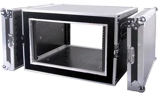Alt view image 6 of 7 - Deejayled TBH6UADSM21 6u Shock Proof Rack 21" Deep
