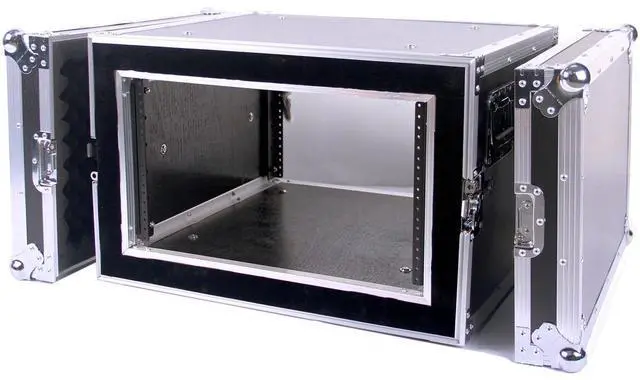 Alt view image 7 of 7 - Deejayled TBH6UADSM21 6u Shock Proof Rack 21" Deep