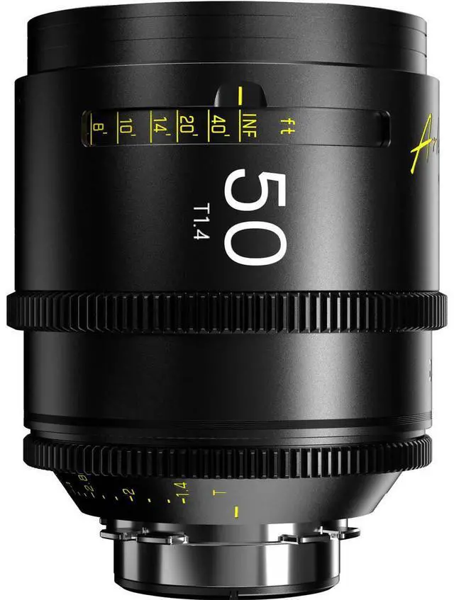 Alt view image 5 of 7 - DZOFilm Arles 50mm T1.4 PL Mount Prime Cine Lens with 95mm Front Diameter, 86mm Filter Size, and Vista Vision Sensors for High-End Cinematography (Black)
