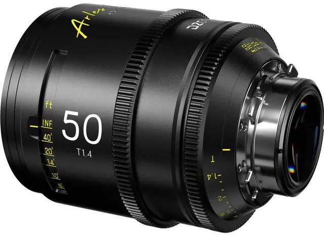 Alt view image 7 of 7 - DZOFilm Arles 50mm T1.4 PL Mount Prime Cine Lens with 95mm Front Diameter, 86mm Filter Size, and Vista Vision Sensors for High-End Cinematography (Black)
