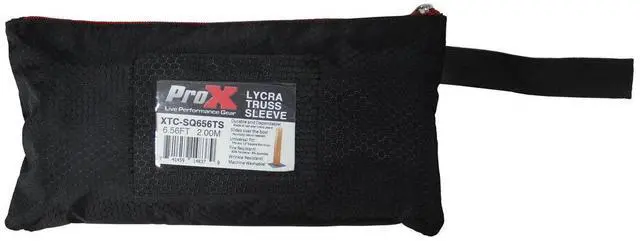 Alt view image 12 of 14 - ProX XTC-SQ656TS-W White 6.56Ft 2 meter Lycra Cover Scrim Sleeve fits 12" Quad Box Truss Segment