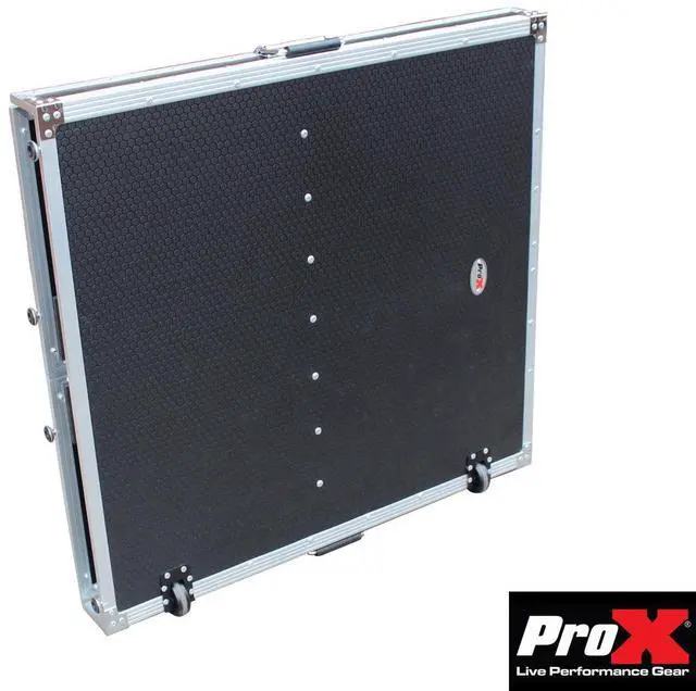 Alt view image 15 of 18 - prox transformer series fold away dj performance desk facade w/ wheels