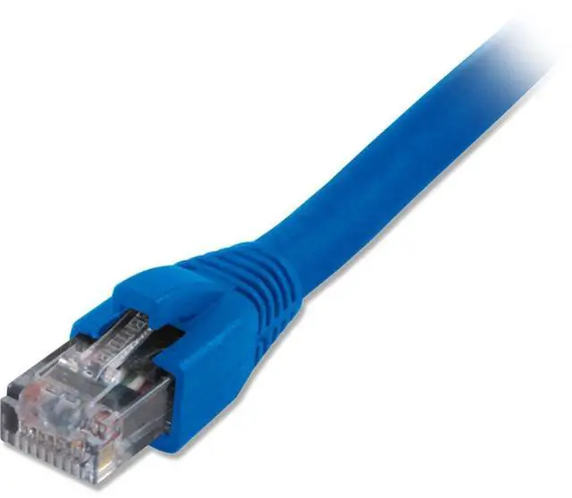 Alt view image 2 of 2 - Comprehensive CAT6SH-50BLU Cat6 Snagless Solid Shielded Blue Patch Cable 50 ft.