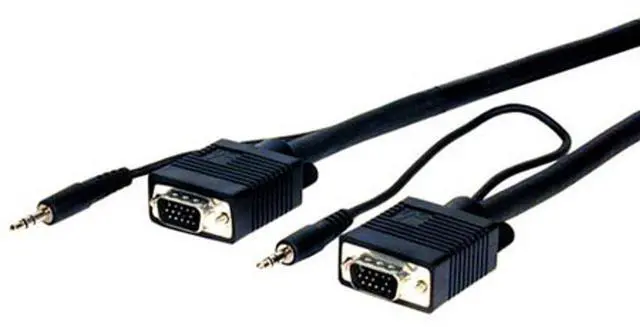 Alt view image 4 of 4 - Comprehensive HR Pro Series VGA with Audio HD15 pin Plug to Jack Cables 100ft