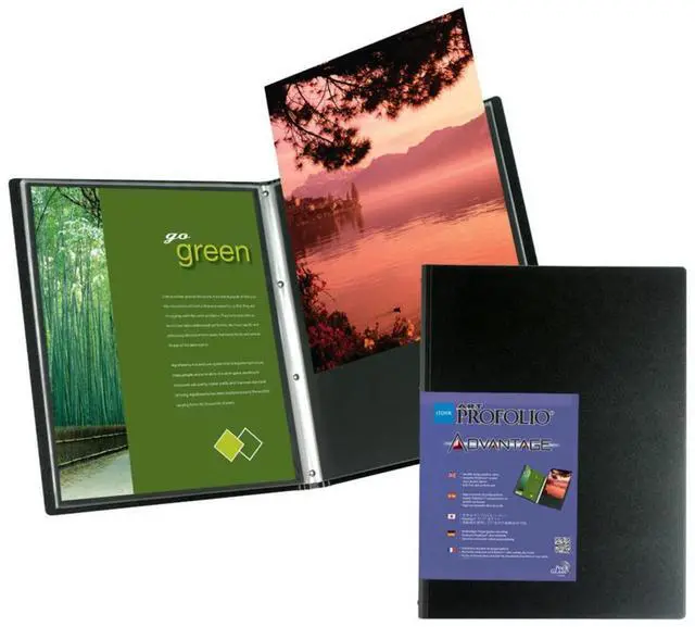Alt view image 3 of 4 - Itoya 14x11in Horizontal Art Profolio Advantage Black - HAD-241411