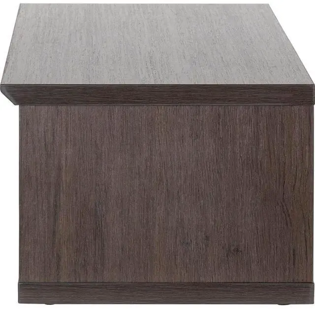 Alt view image 3 of 5 - Gator Cases Elite Series Desktop 4U Studio Rack, Dark Walnut Brown