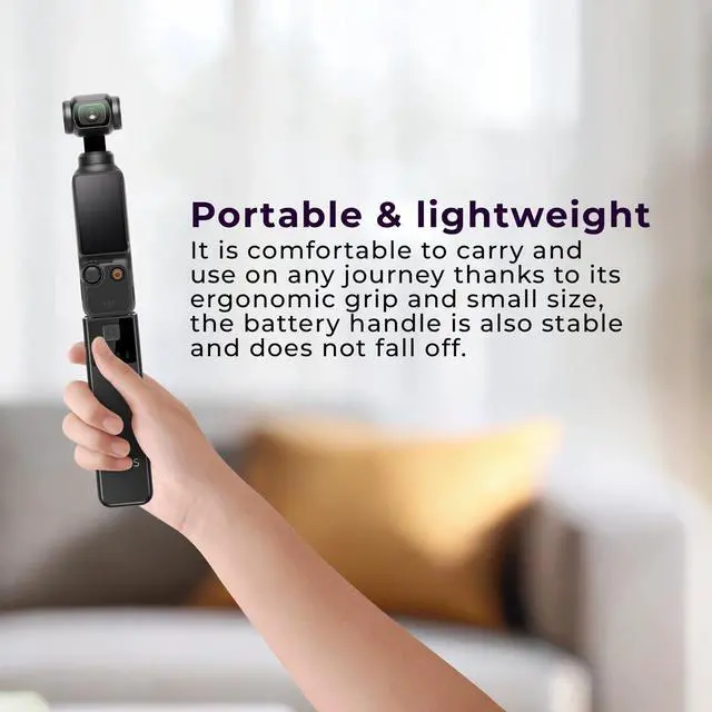 Alt view image 5 of 7 - Aries 4000mAh Power Bank for DJI Osmo Pocket 3 Gimbal Camera