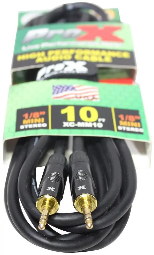 Alt view image 5 of 9 - ProX XC-MM10 | 10ft 1/8in to 1/8in Cable
