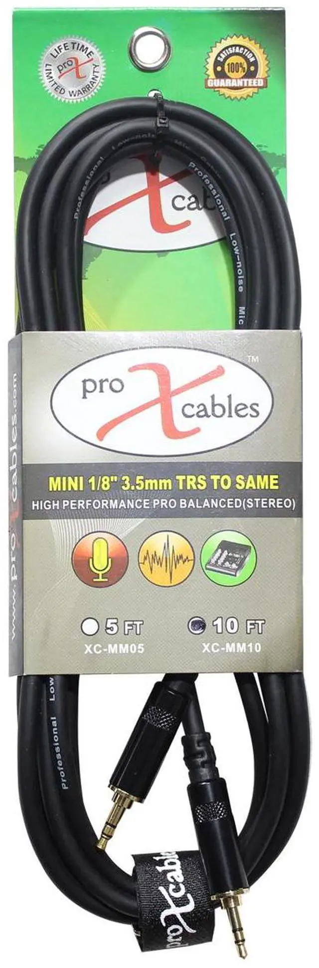 Alt view image 8 of 9 - ProX XC-MM10 | 10ft 1/8in to 1/8in Cable