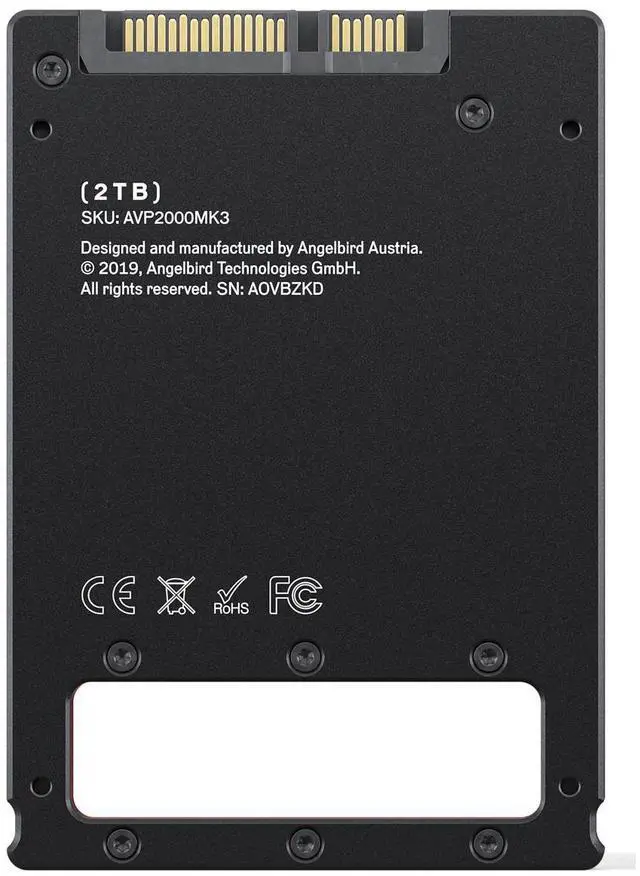 Alt view image 11 of 14 - Angelbird AV PRO MK3 2TB SATA III 6 Gb/s 2.5" Internal SSD #AVP2000MK3