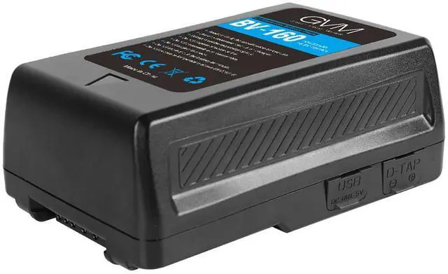 Alt view image 4 of 6 - Great Video Maker BV-160 160Wh 14.8V 10400mAh Lithium-Ion V-Mount Battery with D-Tap and DC Outputs