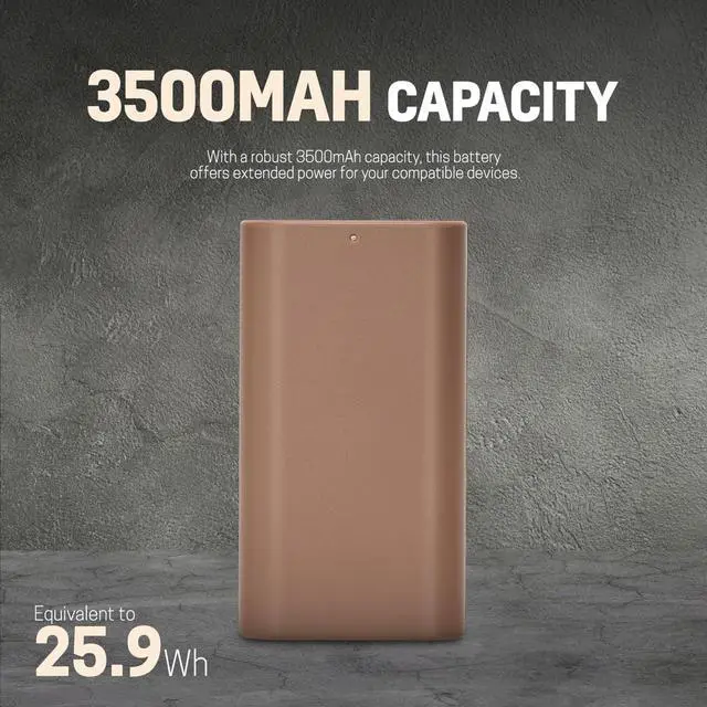 Alt view image 3 of 7 - Green Extreme NP-F550 25.9Wh 7.4V 3500mAh Lithium-Ion Battery Pack with USB-C Port