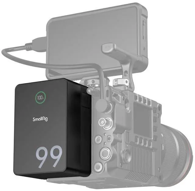 Alt view image 6 of 7 - SmallRig VB99 Pro Mini V-Mount Rechargeable Lithium-Ion Battery