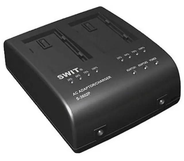 Main image of SWIT Electronics S-3602C 2-Channel Charger with DC Output for Canon BP-900 Series Batteries