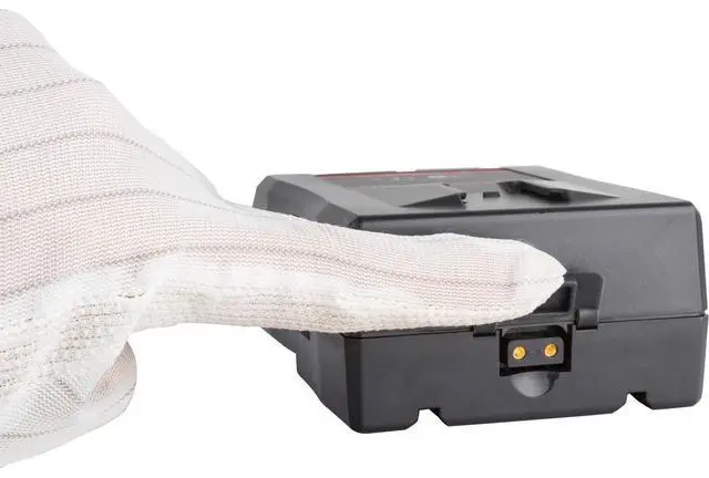 Alt view image 4 of 4 - SWIT Electronics Pro Video Rechargeable Li-ion Battery, V-Lock Mount, 95wh with D-tap DC output