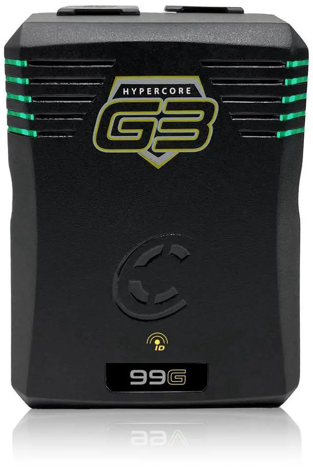 Alt view image 4 of 5 - Core SWX HyperCore G3 99Wh 14.4V SMART Battery Pack, Gold Mount, Bundle with GPM-X2A Super Compact 3-Stud Gold-Mount Fast Charger
