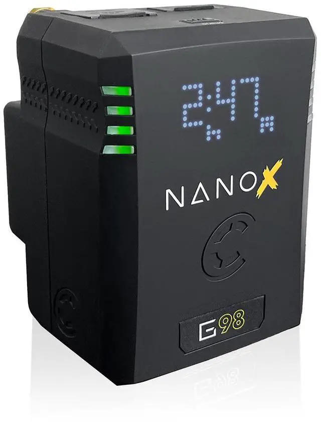 Alt view image 8 of 14 - Core SWX NANOX G98 Micro 98Wh Li-Ion Battery (Gold Mount)