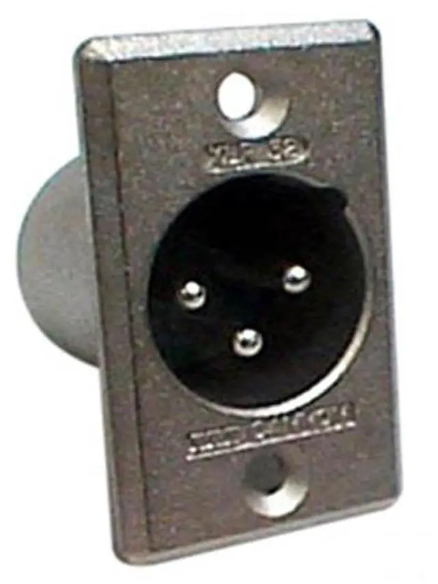 Main image of Canare ITT Cannon XLR3, Male Flange Receptacle