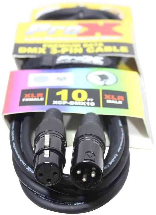 Alt view image 4 of 4 - ProX XCP-DMX10 | 10\' DMX XLR3-M to XLR3-F Premium Cable