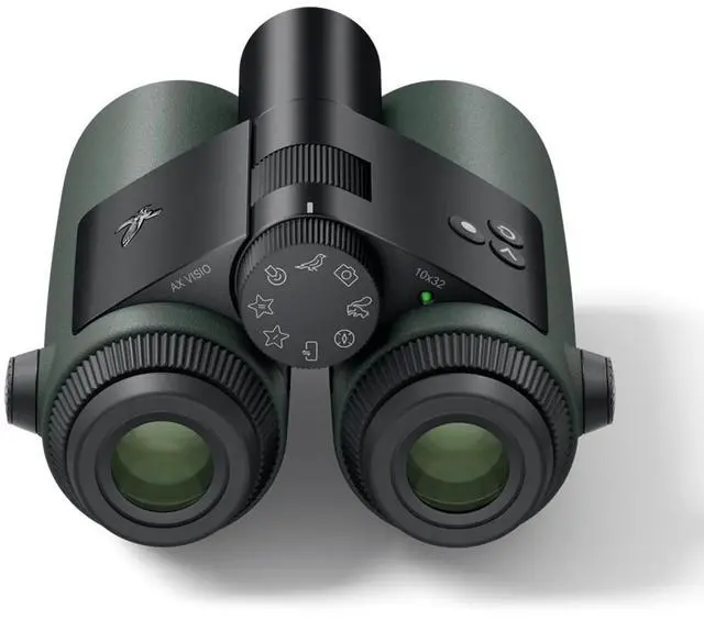 Alt view image 2 of 7 - Swarovski Optik 10x32 AX Visio Waterproof Roof Prism Smart Binoculars, 6.4 Degree Field of View, Green