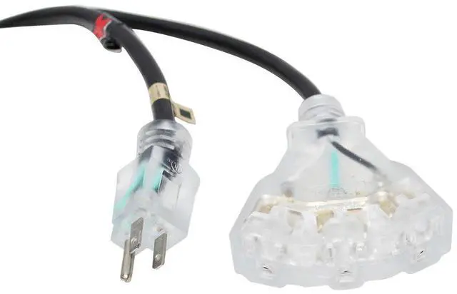 Alt view image 2 of 2 - ProX XC-P143-25 25' 14AWG 110V to 110V Female Triple Tap Adapter Power Extension Cord