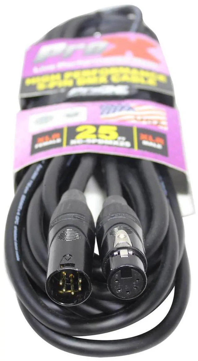 Alt view image 5 of 5 - ProX XC-5PDMX25 | 25\' 5-Pin DMX Cable