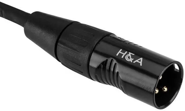 Alt view image 2 of 4 - H&A Platinum Pro Quad 15' XLR M to XLR F Microphone Cable with Rean Connectors