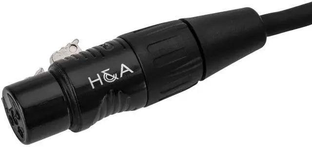 Alt view image 3 of 4 - H&A Platinum Pro Quad 15' XLR M to XLR F Microphone Cable with Rean Connectors