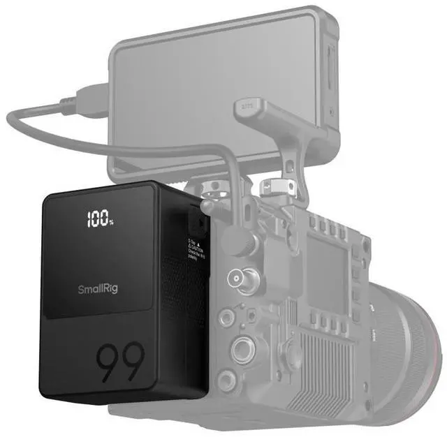 Alt view image 7 of 7 - SmallRig VB99 99Wh 6800mAh Mini V-Mount Li-Ion Battery
