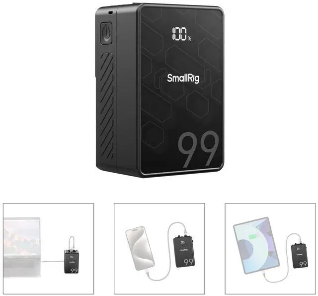 Alt view image 4 of 7 - SmallRig VB99 SE Mini V-Mount Battery