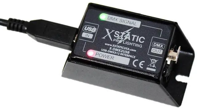 Alt view image 4 of 4 - ProX X-DMX2USB USB to DMX Converter/Interface