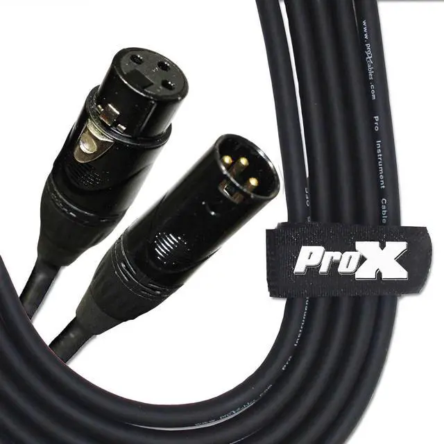 Alt view image 4 of 4 - ProX XC-MIC100 100' XLR-F to XLR-M Balanced High Performance Microphone Cable