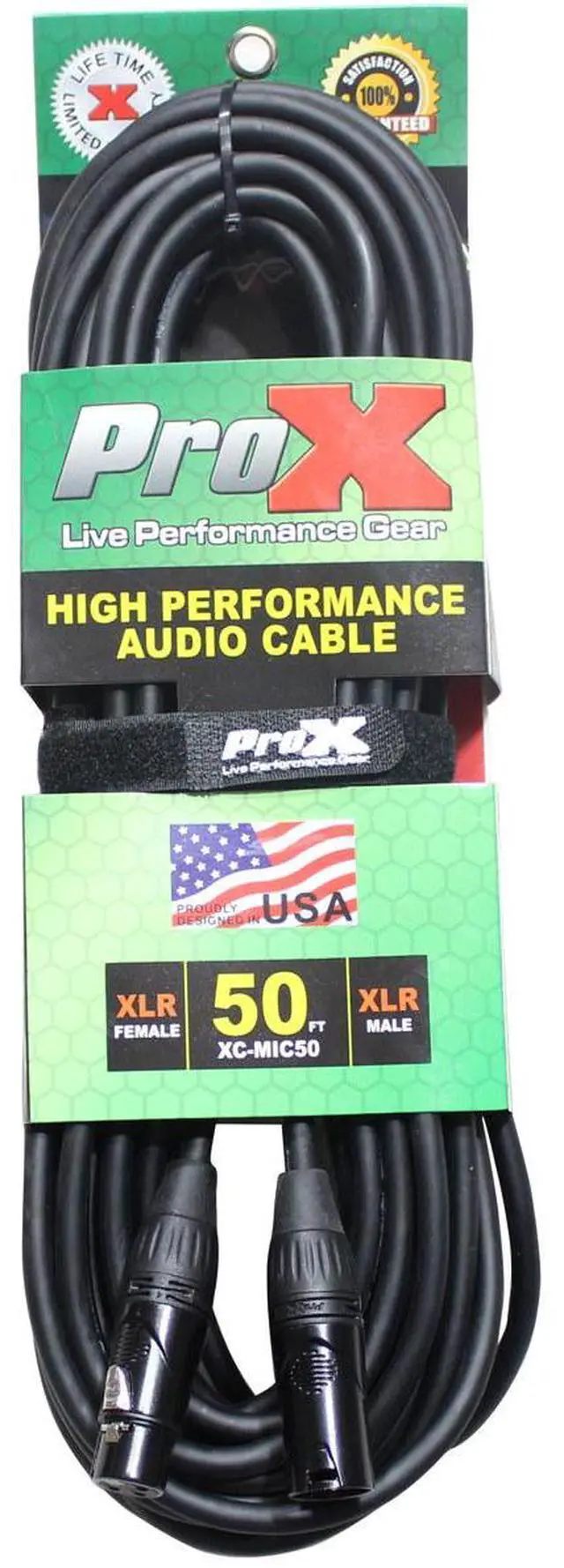 Main image of ProX XC-MIC50 50' XLR-F to XLR-M Balanced High Performance Microphone Cable