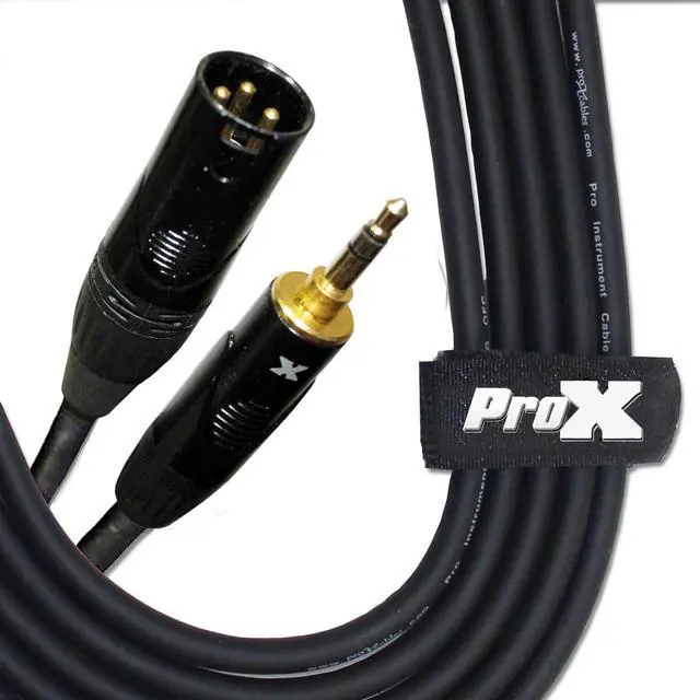 Alt view image 9 of 10 - Prox 3.5Mm Trs To Xlr-M Balanced High Performance Audio Cable, 10Ft