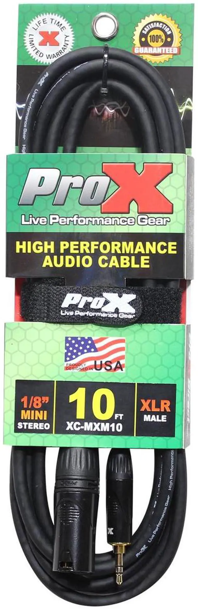 Alt view image 6 of 10 - Prox 3.5Mm Trs To Xlr-M Balanced High Performance Audio Cable, 10Ft