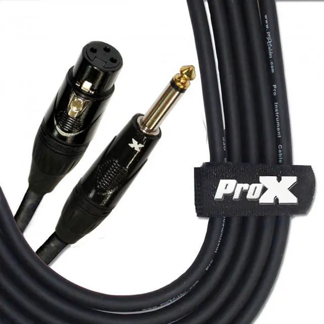 Alt view image 2 of 2 - ProX XC-PXF50 50' 1/4" TS-M to XLR-F Unbalanced High Performance Audio Cable