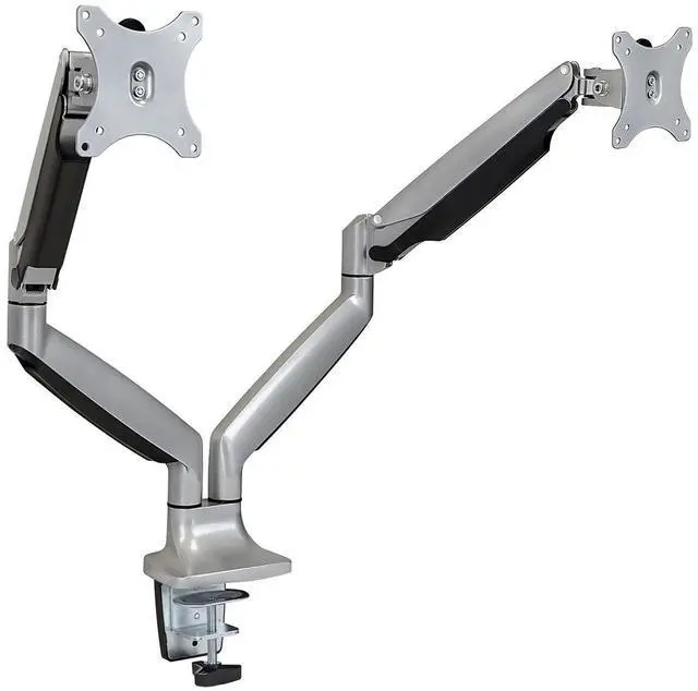 Alt view image 16 of 20 - Mount-It! Monitor Arm Desk Mount | Full Motion Articulating Height Adjustable | Fits 21-32 Inch Screens