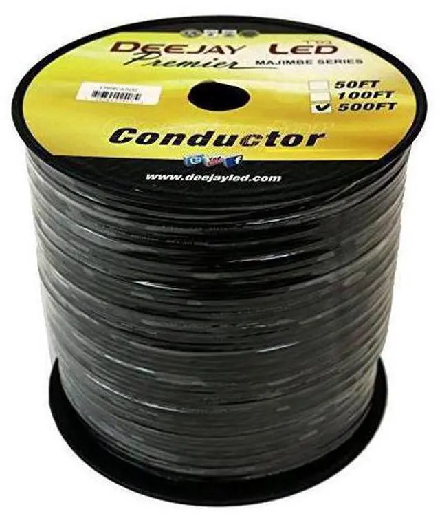 Alt view image 3 of 3 - Deejay LED TBHRCA500 500 ft. of Raw Twisted Pair RCA Signal Cable