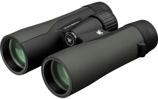 Alt view image 2 of 6 - Vortex Optics 10x42 Crossfire HD Roof Prism Binocular, 6.2 Degree Angle of View, Bundle with Portable Telescoping Stool/Chair, Cleaning Cloth