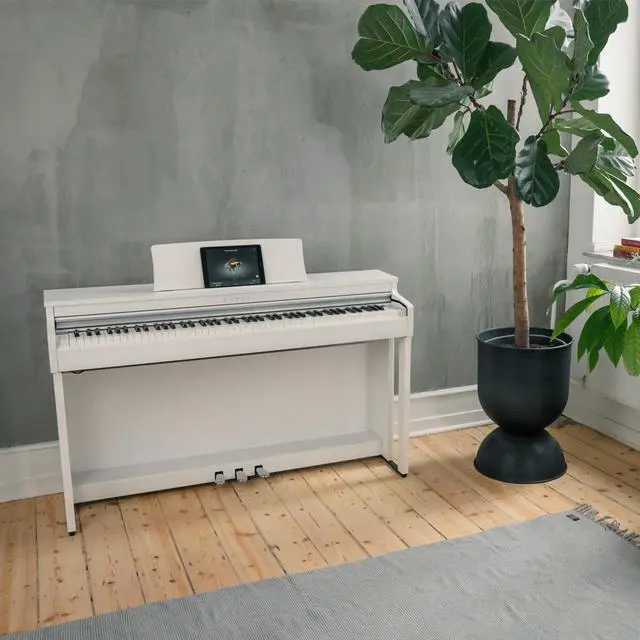 Alt view image 5 of 7 - Kawai CN201 88-Key Digital Piano with Responsive Hammer III, Premium Satin White