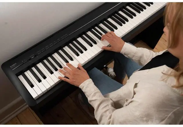 Alt view image 6 of 7 - Kawai ES120 88-Key Portable Digital Piano with Speakers, Stylish Black