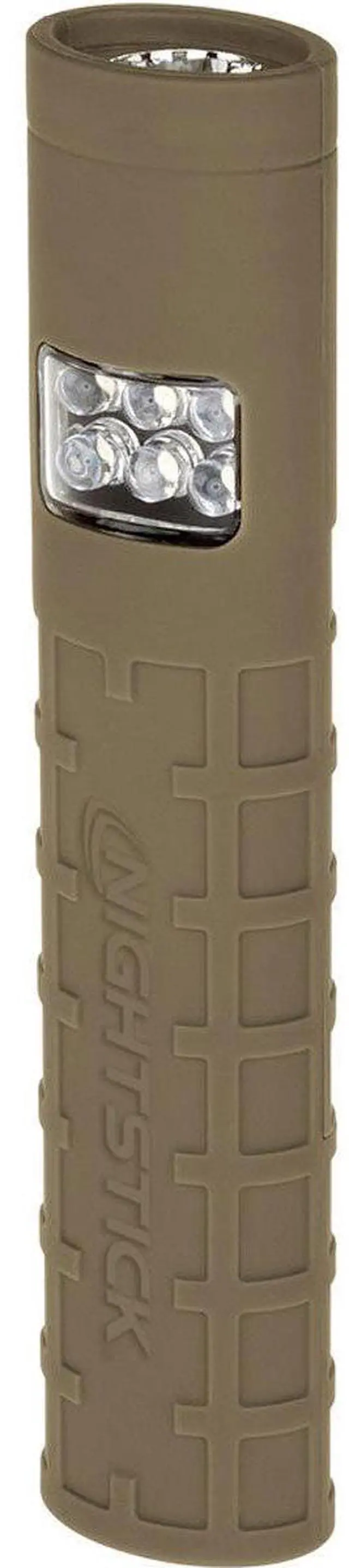 Alt view image 2 of 5 - Nightstick MultiPurpose Dual-Switch Dual-Light 90 Lumen Flashlight, 2 AAA Batteries, Tan