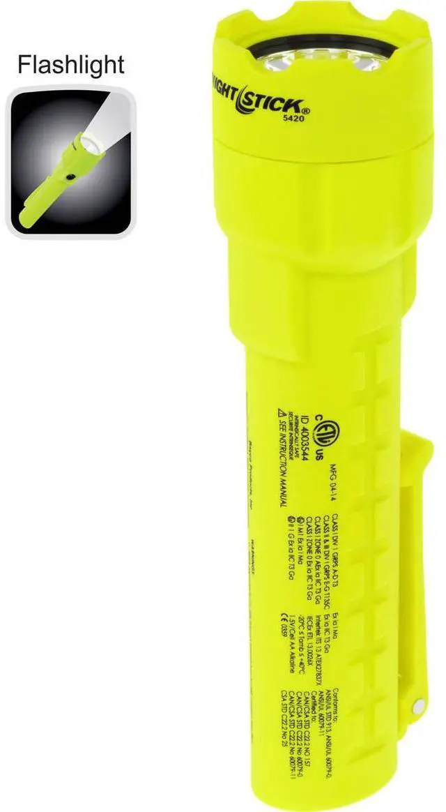 Alt view image 3 of 4 - NIGHTSTICK XPP-5420G Green LED Industrial Handheld Flashlight, Alkaline AA,