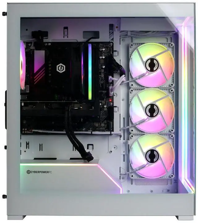 Alt view image 6 of 6 - CyberPowerPC Gamer Xtreme Gaming Desktop Computer, Intel Core i5-14400F 2.5GHz, 16GB RAM, 2TB SSD, NVIDIA GeForce RTX 5060 8GB, Windows 11 Home, White
