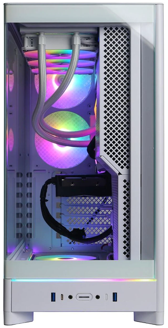 Alt view image 2 of 6 - CyberPowerPC Gamer Supreme Liquid Cooled Gaming Desktop Computer, AMD Ryzen 9 9950X3D 4.3GHz, 64GB RAM, 4TB SSD, NVIDIA GeForce RTX 5070 Ti 16GB, Windows 11 Home, White