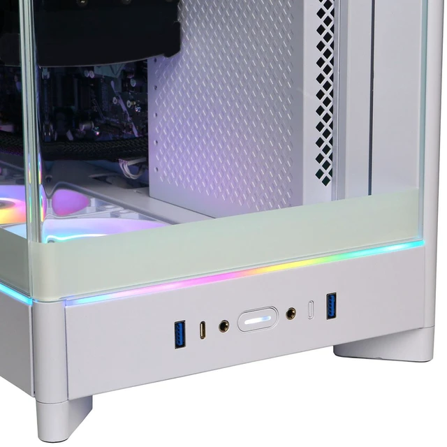Alt view image 4 of 6 - CyberPowerPC Gamer Supreme Liquid Cooled Gaming Desktop Computer, AMD Ryzen 9 9950X3D 4.3GHz, 64GB RAM, 4TB SSD, NVIDIA GeForce RTX 5070 Ti 16GB, Windows 11 Home, White