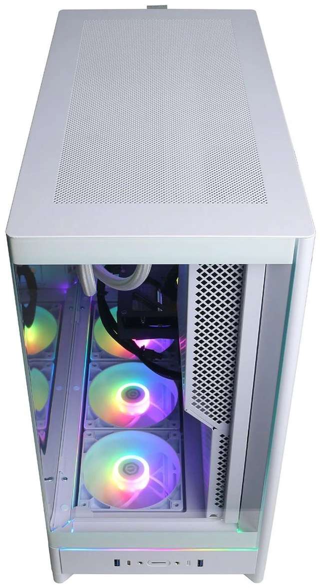 Alt view image 3 of 6 - CyberPowerPC Gamer Supreme Liquid Cooled Gaming Desktop Computer, AMD Ryzen 9 9950X3D 4.3GHz, 64GB RAM, 4TB SSD, NVIDIA GeForce RTX 5070 Ti 16GB, Windows 11 Home, White