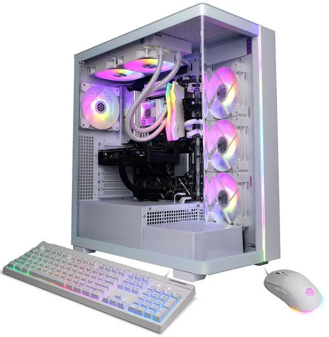 Alt view image 7 of 7 - CyberPowerPC Gamer Supreme Liquid Cooled Gaming Desktop Computer, Intel Core Ultra 9 285 2.5GHz, 32GB RAM, 2TB SSD, NVIDIA GeForce RTX 5060 Ti 16GB, Windows 11 Home, White